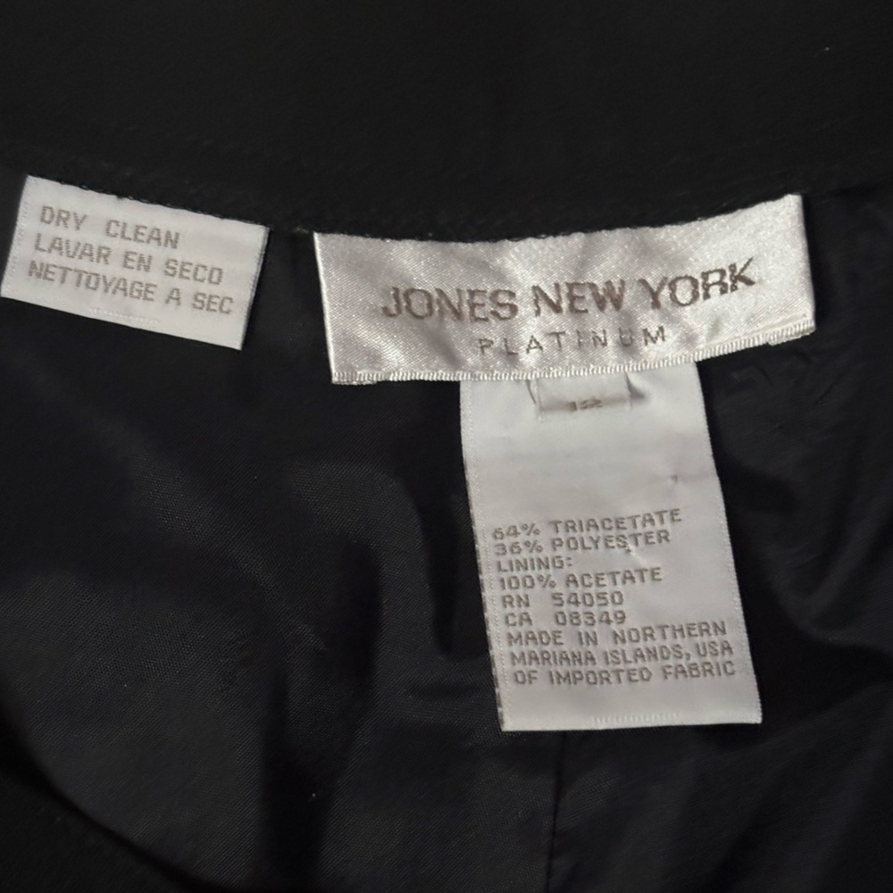 Jones New York Platinum Black Women’s Dress Pants Size 12 - Picture 5 of 14